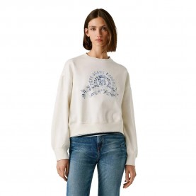 блуза,дамски,блузи,pepe,jeans,malvec,sweatshirt,white,(antique,white)