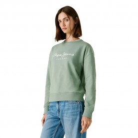 блуза,дамски,блузи,pepe,jeans,maty,sweatshirt,green,(bleach,green)