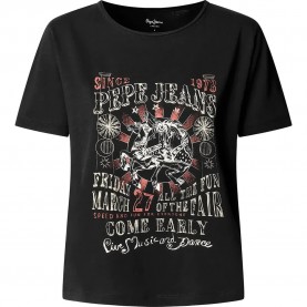 тениска,мъжки,тениски,дамски,тениски,pepe,jeans,monica,short,sleeve,t,shirt,black,(black)