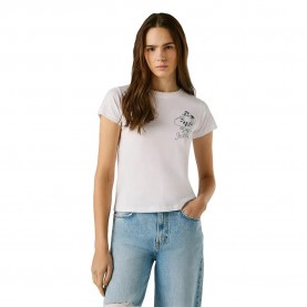Тениска Pepe jeans Nancy short sleeve T-shirt - White (White) тениска,мъжки,тениски,дамски,тениски,pepe,jeans,nancy,short,sleeve,t,shirt,white,(white)