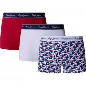 боксерки,мъжко,бельо,pepe,jeans,pmu100003,trunk,boxers,3,units,multicolor,(regal,blue)