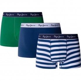 боксерки,мъжко,бельо,pepe,jeans,pmu100007,trunk,boxers,3,units,multicolor,(bright,green)