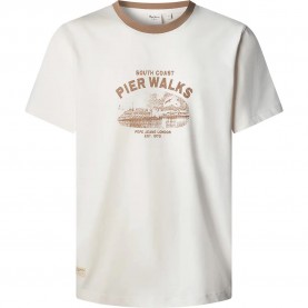 Тениска Pepe jeans Shan short sleeve T-shirt - White (Ivory White) тениска,мъжки,тениски,дамски,тениски,pepe,jeans,shan,short,sleeve,t,shirt,white,(ivory,white)