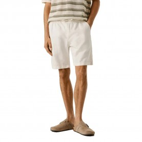 Къси панталони Pepe jeans Smart Linen Relaxed Fit shorts - White (Ivory White) къси,панталони,мъжки,панталони,дамски,панталони,pepe,jeans,smart,linen,relaxed,fit,shorts,white,(ivory,white)