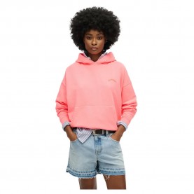 суичър,дамски,блузи,superdry,essential,logo,gd,hoodie,refurbished,pink,(fiery,coral)