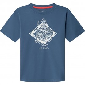 Тениска Pepe jeans Ezra short sleeve T-shirt - Blue (Beat Blue) тениска,мъжки,тениски,дамски,тениски,pepe,jeans,ezra,short,sleeve,t,shirt,blue,(beat,blue)