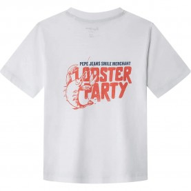 Тениска Pepe jeans George short sleeve T-shirt - White (White) тениска,мъжки,тениски,дамски,тениски,pepe,jeans,george,short,sleeve,t,shirt,white,(white)