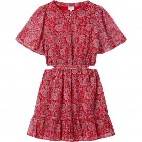 Рокля Pepe jeans Iliana short sleeve short dress - Red (Royal Red) рокля,дамски,поли,и,рокли,pepe,jeans,iliana,short,sleeve,short,dress,red,(royal,red)