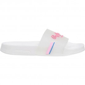 Pepe jeans Shine slides - White (Lilac) мъжки,джапанки,и,чехли,дамски,сандали,и,чехли,pepe,jeans,shine,slides,white,(lilac)
