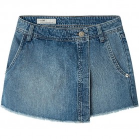 Спортна пола Pepe jeans Tammy Frayed skort - Blue (Blue Rigid Denim) спортна,пола,детски,поли,и,рокли,pepe,jeans,tammy,frayed,skort,blue,(blue,rigid,denim)