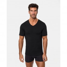 мъжко,бельо,abanderado,short,sleeve,v,neck,base,layer,refurbished,grey,(black)