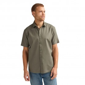Риза с къс ръкав Petrol industries M-1060-SIS414 short sleeve shirt - Green (Dusty Army) риза,с,къс,ръкав,дамски,ризи,мъжки,ризи,petrol,industries,m,1060,sis414,short,sleeve,shirt,green,(dusty,army)