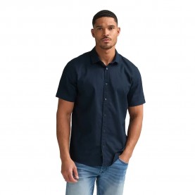 Риза с къс ръкав Petrol industries M-1060-SIS414 short sleeve shirt - Blue (Navy Blue) риза,с,къс,ръкав,дамски,ризи,мъжки,ризи,petrol,industries,m,1060,sis414,short,sleeve,shirt,blue,(navy,blue)