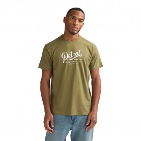 Тениска Petrol industries M-1060-TSR117 short sleeve T-shirt - Green (Dusty Army) тениска,мъжки,тениски,дамски,тениски,petrol,industries,m,1060,tsr117,short,sleeve,t,shirt,green,(dusty,army)