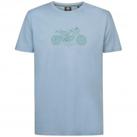 Тениска Petrol industries M-1060-TSR122 short sleeve T-shirt - Blue (Marble Blue) тениска,мъжки,тениски,дамски,тениски,petrol,industries,m,1060,tsr122,short,sleeve,t,shirt,blue,(marble,blue)