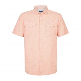 Риза с къс ръкав Petrol industries M-2060-SIS424 short sleeve shirt - Orange (Light Coral) риза,с,къс,ръкав,дамски,ризи,мъжки,ризи,petrol,industries,m,2060,sis424,short,sleeve,shirt,orange,(light,coral)