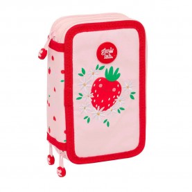 канцеларски,принадлежности,safta,glowlab,frutitas,12.5x19.5x5.5,cm,pencil,case,pink,(multicolor)