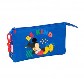 канцеларски,принадлежности,safta,mickey,mouse,today,22x12x3,cm,triple,pencil,case,blue,(multicolor)