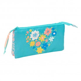 канцеларски,принадлежности,safta,moos,fiori,22x12x3,cm,pencil,case,blue,(multicolor)