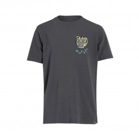Тениска Hurley Etam Tiger short sleeve T-shirt - Grey (Dark Stone Grey) тениска,мъжки,тениски,дамски,тениски,hurley,etam,tiger,short,sleeve,t,shirt,grey,(dark,stone,grey)