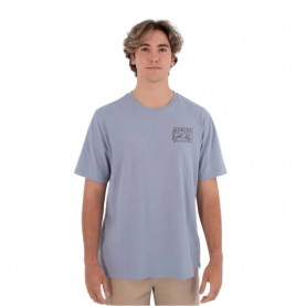 Тениска Hurley Hula short sleeve T-shirt - Blue (Worker Blue) тениска,мъжки,тениски,дамски,тениски,hurley,hula,short,sleeve,t,shirt,blue,(worker,blue)