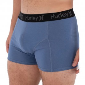 Боксерки Hurley MUNEU0001 boxers 3 units - Blue (Destroyer) боксерки,мъжко,бельо,hurley,muneu0001,boxers,3,units,blue,(destroyer)