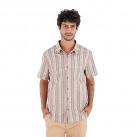 риза,с,къс,ръкав,дамски,ризи,мъжки,ризи,hurley,printing,press,hips,short,sleeve,shirt,beige,(bone)