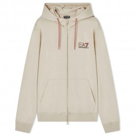 Блуза EA7 EMPORIO ARMANI 7M001314_AF13512 full zip sweatshirt - Beige (Fog) блуза,мъжки,пуловери,ea7,emporio,armani,7m001314,af13512,full,zip,sweatshirt,beige,(fog)