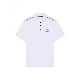EA7 EMPORIO ARMANI 7M001524_AF22175 short sleeve polo - White (White) дамски,блузи,с,яка,мъжки,блузи,с,яка,ea7,emporio,armani,7m001524,af22175,short,sleeve,polo,white,(white)