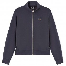 Блуза EA7 EMPORIO ARMANI 7W000191_AF12643 full zip sweatshirt - Blue (Gray Pinstripe) блуза,дамски,блузи,ea7,emporio,armani,7w000191,af12643,full,zip,sweatshirt,blue,(gray,pinstripe)
