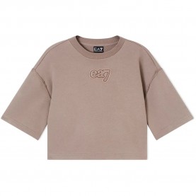 Тениска EA7 EMPORIO ARMANI 7W000970_AF20758 short sleeve T-shirt - Beige (Roasted Cashew) тениска,мъжки,тениски,дамски,тениски,ea7,emporio,armani,7w000970,af20758,short,sleeve,t,shirt,beige,(roasted,cashew)