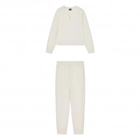 Анцуг EA7 EMPORIO ARMANI 7W000976_AF12501 tracksuit - Beige (Sugar Swizzle) анцуг,дамски,анцузи,ea7,emporio,armani,7w000976,af12501,tracksuit,beige,(sugar,swizzle)