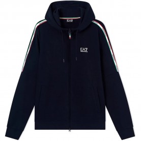 Блуза EA7 EMPORIO ARMANI Italian Spirit full zip sweatshirt - Blue (Armani Blue) блуза,мъжки,пуловери,ea7,emporio,armani,italian,spirit,full,zip,sweatshirt,blue,(armani,blue)