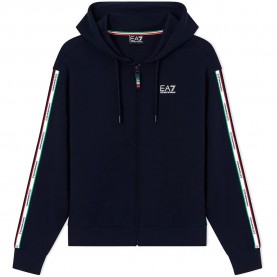 блуза,дамски,блузи,ea7,emporio,armani,italian,spirit,full,zip,sweatshirt,blue,(armani,blue)