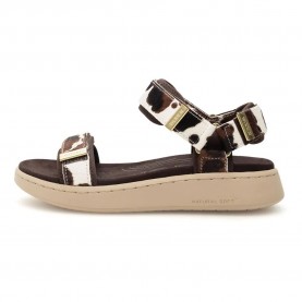 Сандали Woden Line Animal sandals - Brown (Cow) сандали,дамски,сандали,и,чехли,woden,line,animal,sandals,brown,(cow)