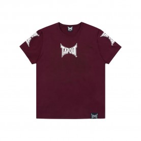 Тениска Tapout Yolano short sleeve T-shirt - Purple (Oxblood / Off-White) тениска,мъжки,тениски,дамски,тениски,tapout,yolano,short,sleeve,t,shirt,purple,(oxblood,off,white)
