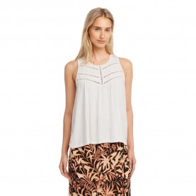 Тениска O´neill Essentials Tokeena sleeveless T-shirt - White (Snow White) тениска,мъжки,тениски,дамски,тениски,o´neill,essentials,tokeena,sleeveless,t,shirt,white,(snow,white)