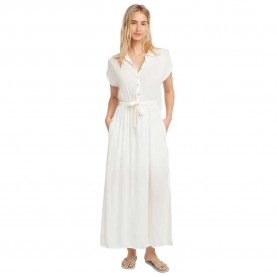 Риза с къс ръкав O´neill Lori Maxi Shirt short sleeve long dress - White (Snow White) риза,с,къс,ръкав,дамски,поли,и,рокли,o´neill,lori,maxi,shirt,short,sleeve,long,dress,white,(snow,white)