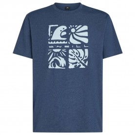 Тениска O´neill Melange Front Print short sleeve T-shirt - Blue (English Evening) тениска,мъжки,тениски,дамски,тениски,o´neill,melange,front,print,short,sleeve,t,shirt,blue,(english,evening)
