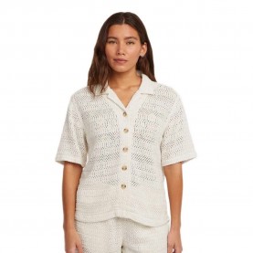 Риза с къс ръкав O´neill O´Riginals Crochet short sleeve shirt - Beige (Snow White) риза,с,къс,ръкав,дамски,ризи,мъжки,ризи,o´neill,o´riginals,crochet,short,sleeve,shirt,beige,(snow,white)