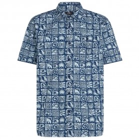 Риза с къс ръкав O´neill Print short sleeve shirt - Blue (Dark Blue Bricks) риза,с,къс,ръкав,дамски,ризи,мъжки,ризи,o´neill,print,short,sleeve,shirt,blue,(dark,blue,bricks)