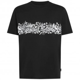 Тениска O´neill Uni Flower short sleeve T-shirt - Black (Black Out) тениска,мъжки,тениски,дамски,тениски,o´neill,uni,flower,short,sleeve,t,shirt,black,(black,out)