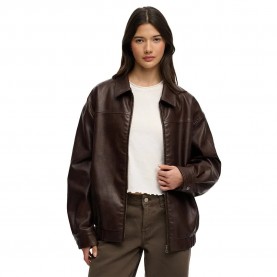 яке,мъжки,якета,дамски,якета,и,палта,superdry,collared,oversized,bomber,jacket,brown,(hot,chocolate)
