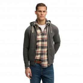 блуза,мъжки,пуловери,superdry,monogram,embroidered,full,zip,sweatshirt,grey,(light,charcoal,marl)