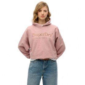 суичър,дамски,блузи,superdry,venue,metallic,relaxed,hoodie,pink,(mauve)