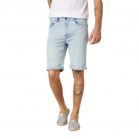 Къси панталони Deeluxe Arvin denim shorts - Blue (Bleach Used) къси,панталони,мъжки,панталони,дамски,панталони,deeluxe,arvin,denim,shorts,blue,(bleach,used)