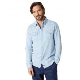 Риза с дълъг ръкав Deeluxe Barista long sleeve shirt - Blue (Blue) риза,с,дълъг,ръкав,дамски,ризи,мъжки,ризи,deeluxe,barista,long,sleeve,shirt,blue,(blue)