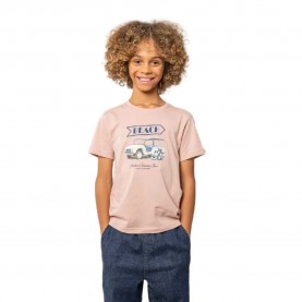 Тениска Deeluxe Beachway short sleeve T-shirt - Pink (Gum) тениска,мъжки,тениски,дамски,тениски,deeluxe,beachway,short,sleeve,t,shirt,pink,(gum)