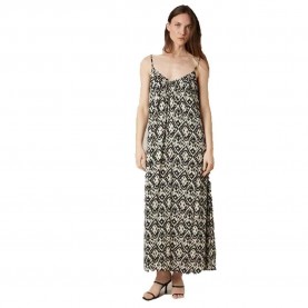 Рокля Deeluxe Biliana sleeveless long dress - White (Black) рокля,дамски,поли,и,рокли,deeluxe,biliana,sleeveless,long,dress,white,(black)
