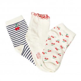 Чорапи Deeluxe Cherry socks - White (Navy) чорапи,мъжки,чорапи,дамски,чорапи,deeluxe,cherry,socks,white,(navy)